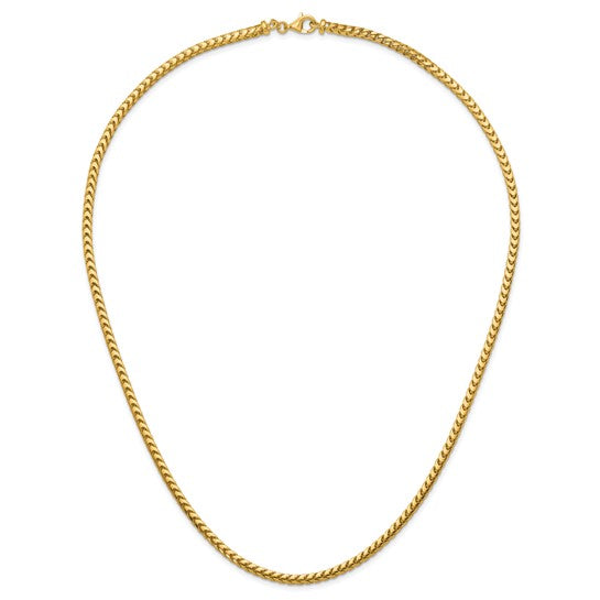 Herco Gold Solid Diamond-Cut Franco Chain