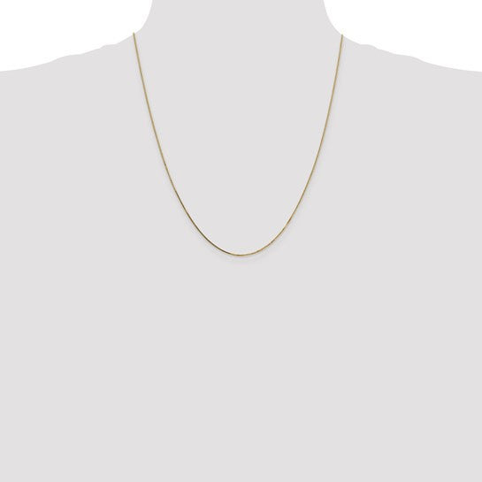 14K .8mm Box with Lobster Clasp Chain