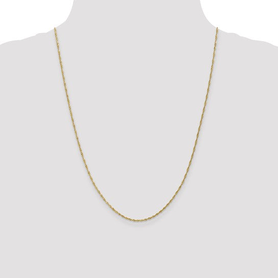 10K 1.3 mm Singapore Chain