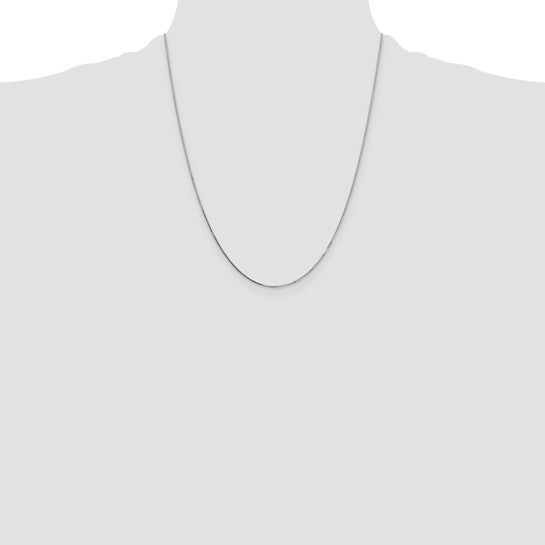 10k White Gold .7mm Box Chain