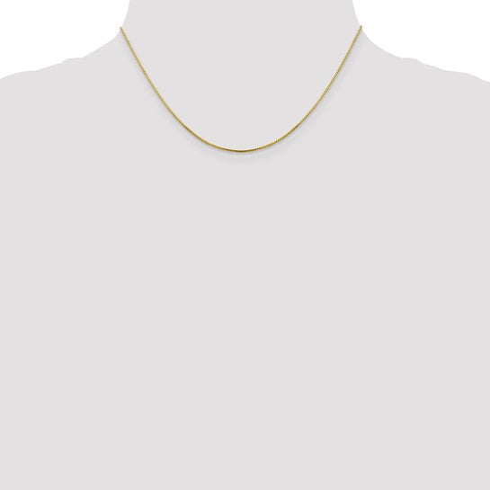 18K 20 inch .7mm Box with Lobster Clasp Chain