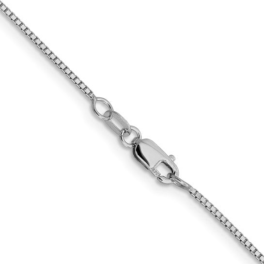 10K White Gold .7mm Box Chain