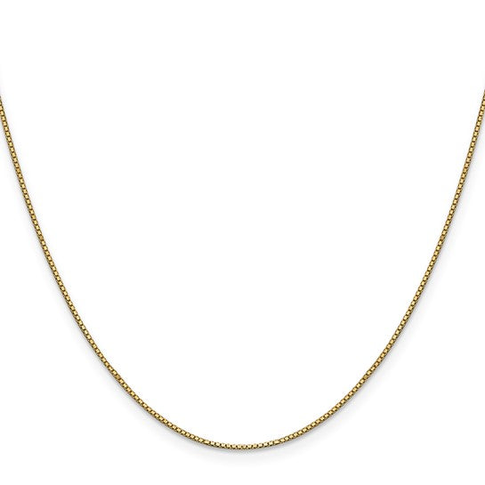 14K 1.3mm Box Chain Style