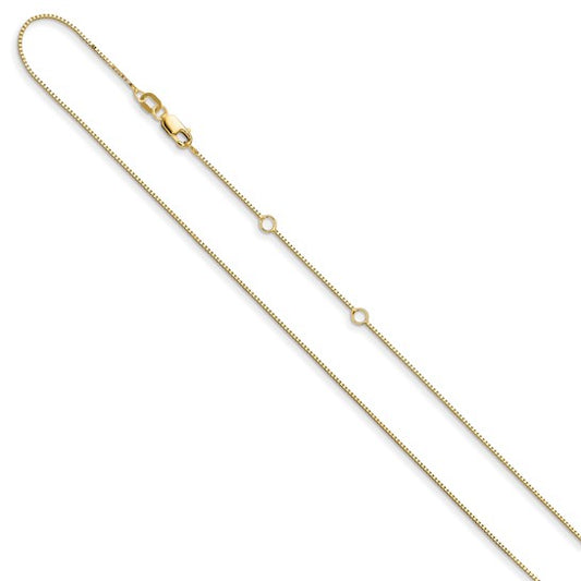 (10K & 14K) Box Adjustable Chain