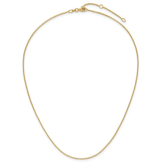 Diamond-Cut Adjustable Franco Chain (10K & 14K)