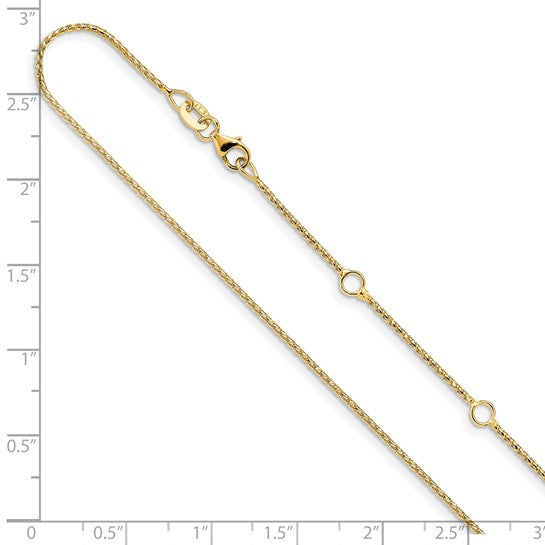 Diamond-Cut Adjustable Franco Chain (10K & 14K)