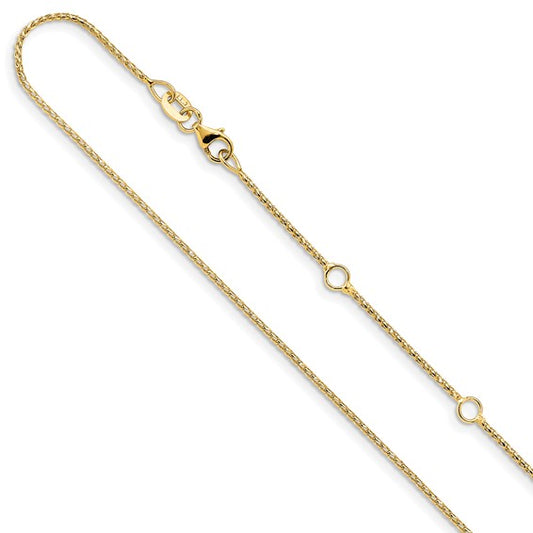 Diamond-Cut Adjustable Franco Chain (10K & 14K)