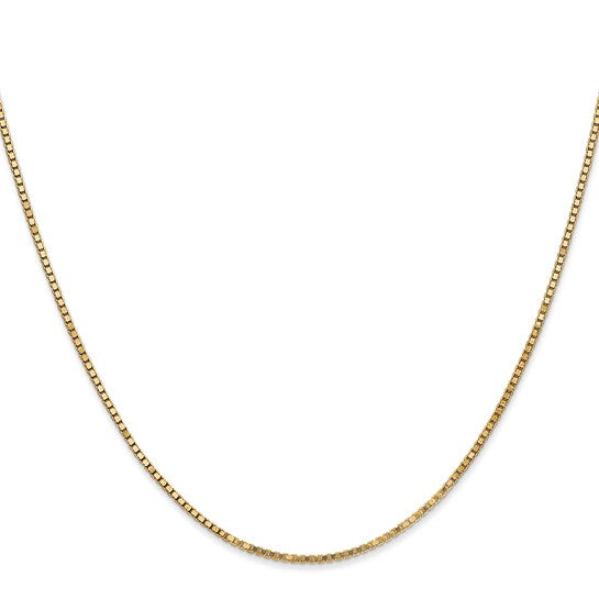 14K 1.3mm Box Chain Style