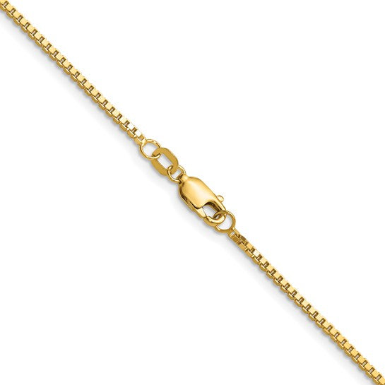14K 1.3mm Box Chain Style