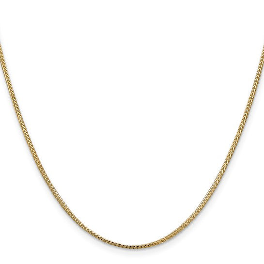 14K 1.1mm Franco Chain