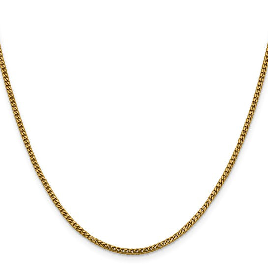 14K 2mm Franco Chain