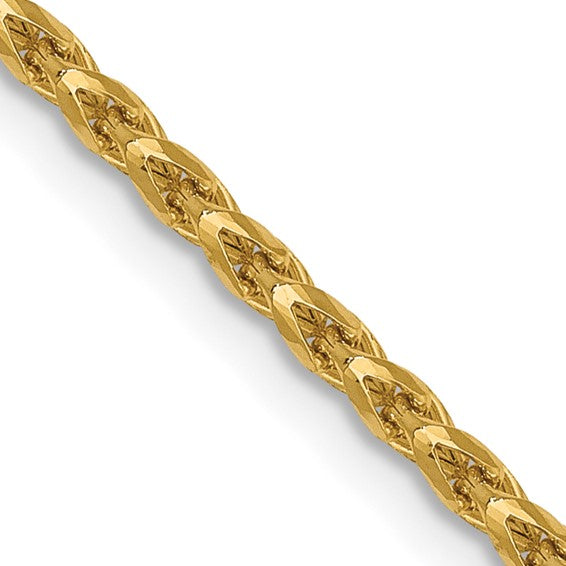 14K 1.6mm D/C Open Franco Chain