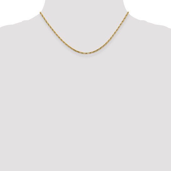 Diamond-Cut Long Link Franco Chain
