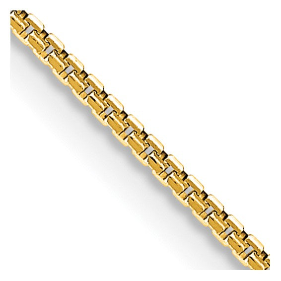 14K 1mm Concave Box Chain