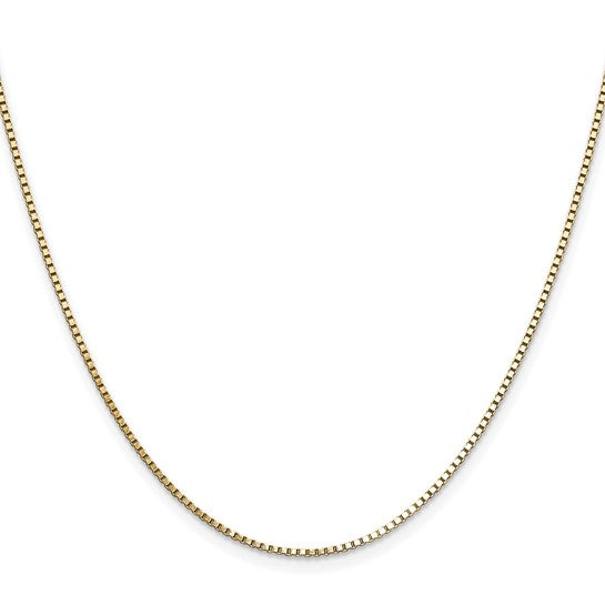 14K 1.10mm Box Chain