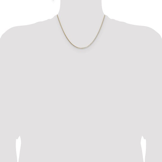 14K 1.10mm Box Chain