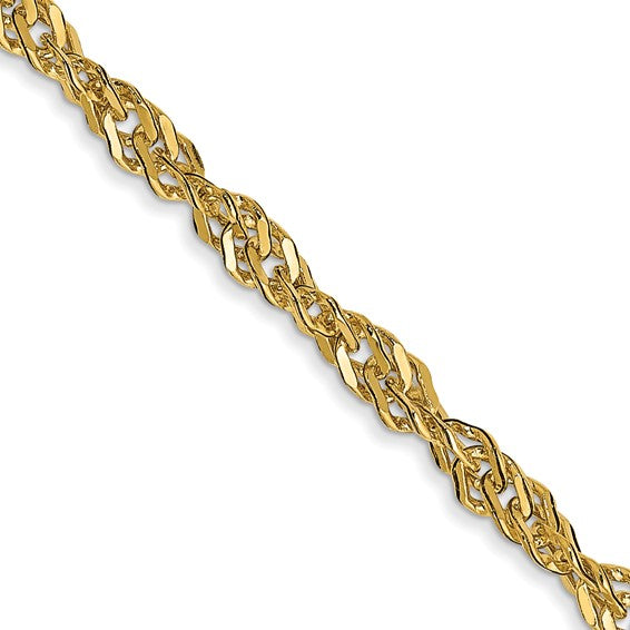 Gold (14K) Light Wear Singapore Chain