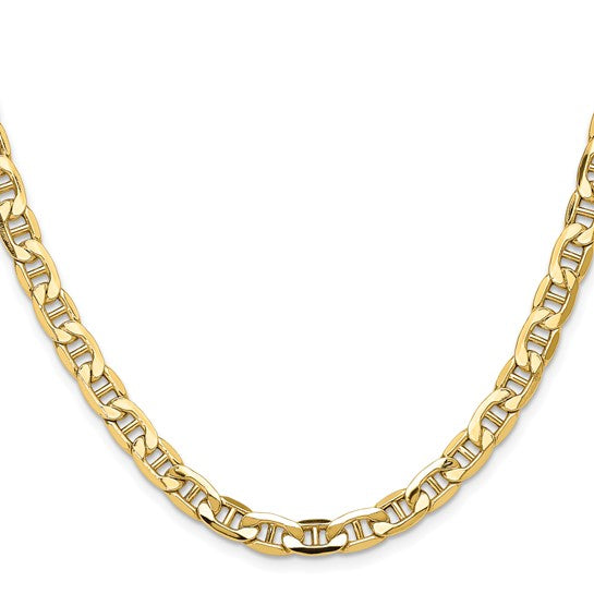 Gold 10k & 14k Semi-solid Anchor Chain