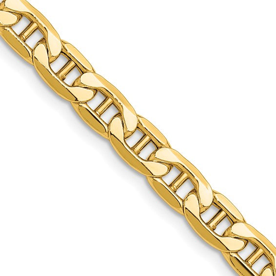Gold 10k & 14k Semi-solid Anchor Chain