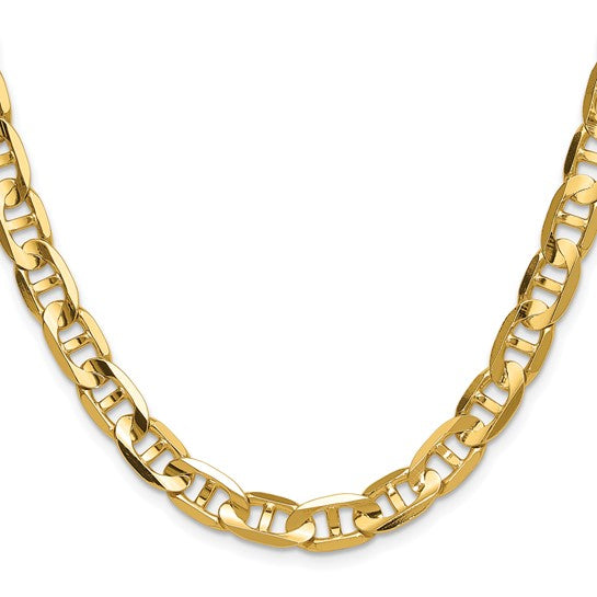 Gold (10k & 14k) Concave Anchor Chain