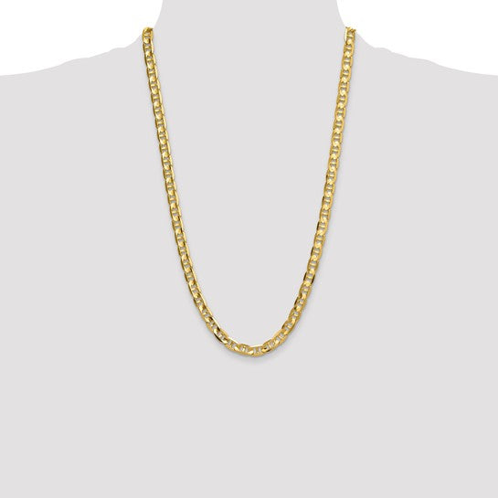 Gold (10k & 14k) Concave Anchor Chain