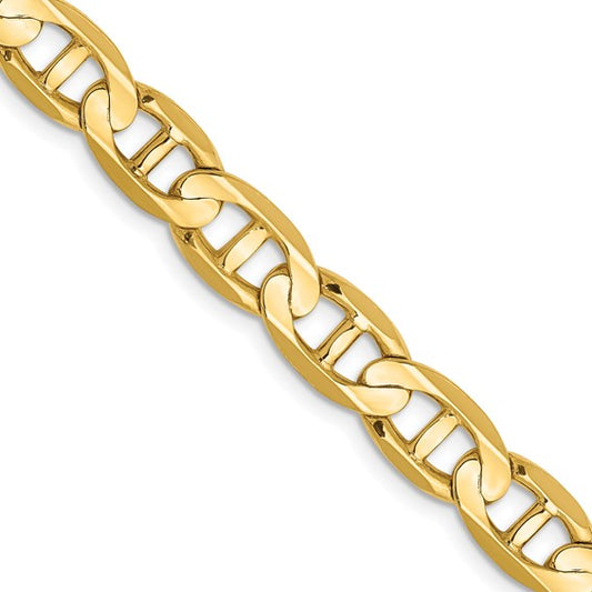 Gold (10k & 14k) Concave Anchor Chain