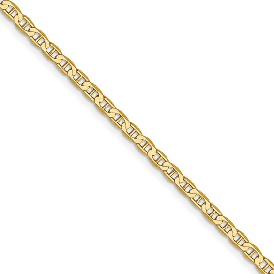 14k 2.4mm Concave Anchor Chain (100 inch Spool)