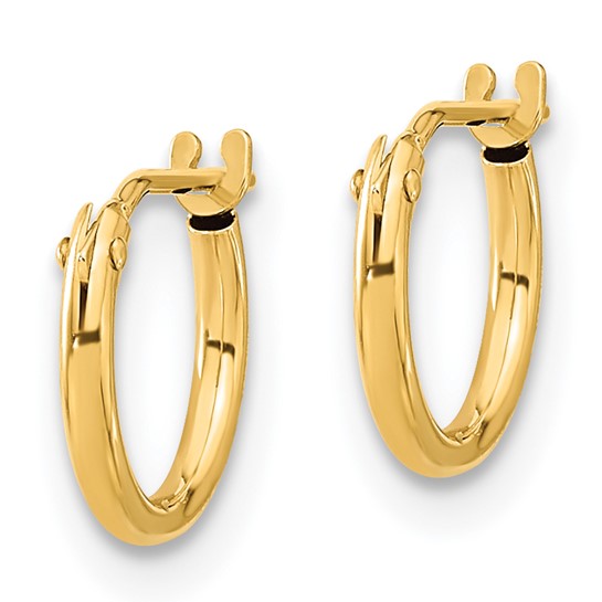 14k Madi K 9mm Hoop Earrings