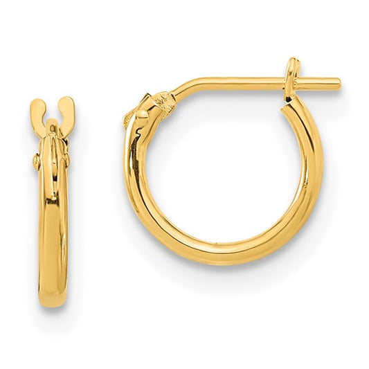 14k Madi K 9mm Hoop Earrings