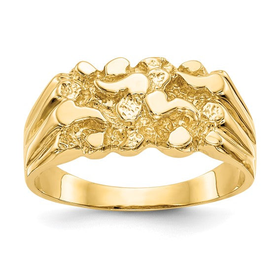 14k Size 7 Nugget Ring