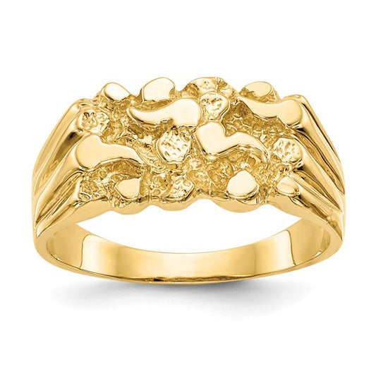 14k Size 7 Nugget Ring