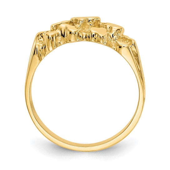 14k Size 8 Nugget Ring