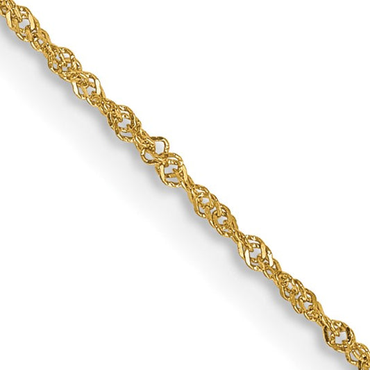 Gold (10k & 14k) Singapore Chain