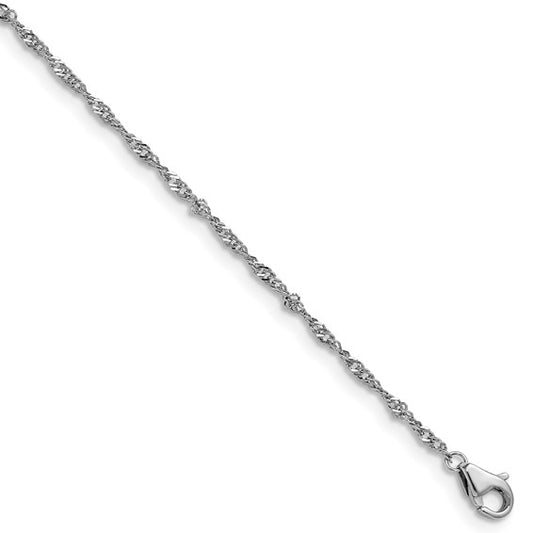 Herco PLatinum Solid Singapore Chain
