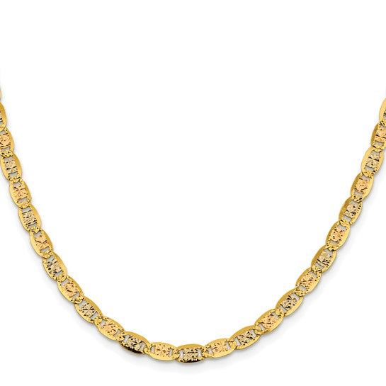 Gold Tri-color Pavé Valentino Chain