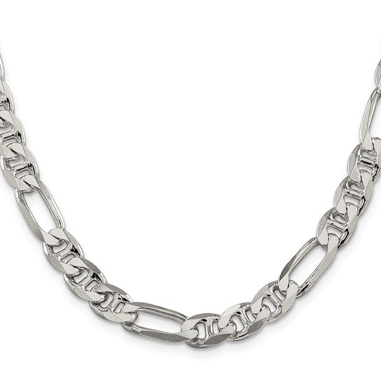 Sterling Silver 3.75mm Figaro Anchor Chain