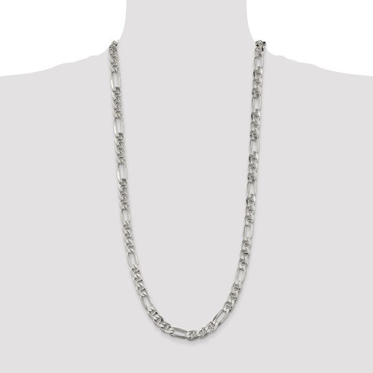 Sterling Silver 3.75mm Figaro Anchor Chain