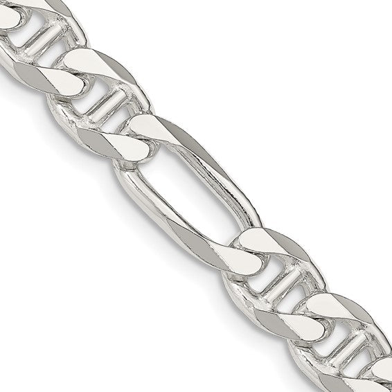 Sterling Silver 3.75mm Figaro Anchor Chain