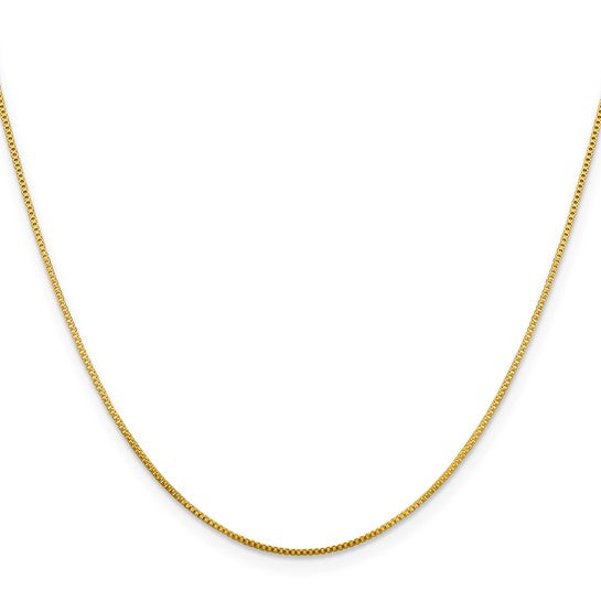 Flash Gold-plated Sterling Silver .8mm Box Chain