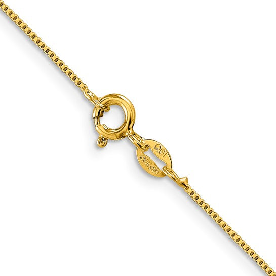 Flash Gold Plated Sterling Silver .8mm Box Chain