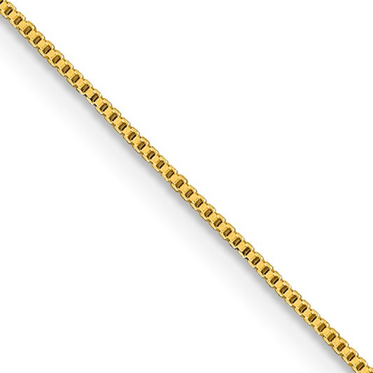 Flash Gold Plated Sterling Silver .8mm Box Chain