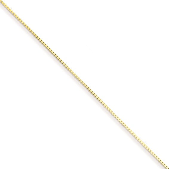 Flash Gold- Plated Silver .90mm Box Chain