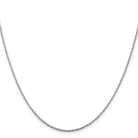 Sterling Silver  Diamond-cut Rope Chain