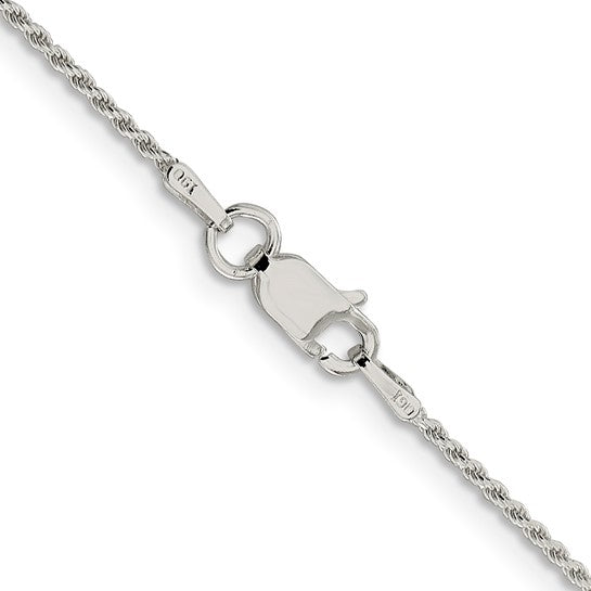 Sterling Silver  Diamond-cut Rope Chain