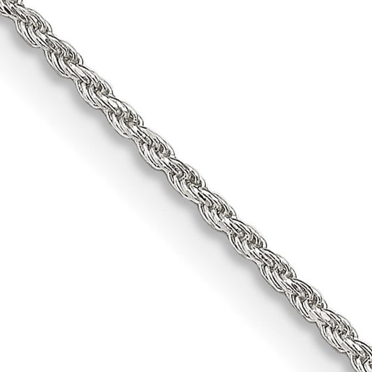 Sterling Silver  Diamond-cut Rope Chain