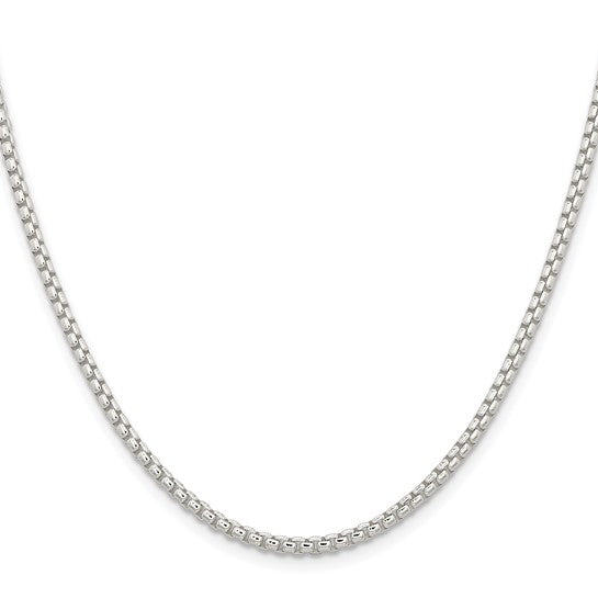 Sterling Silver  Round Box Chain