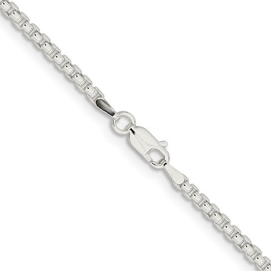 Sterling Silver  Round Box Chain