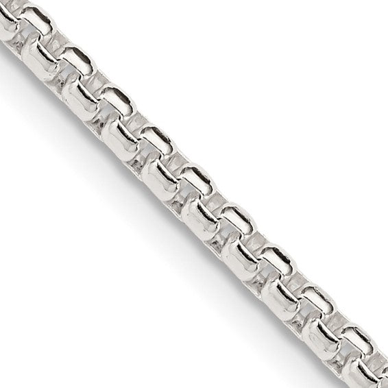 Sterling Silver  Round Box Chain