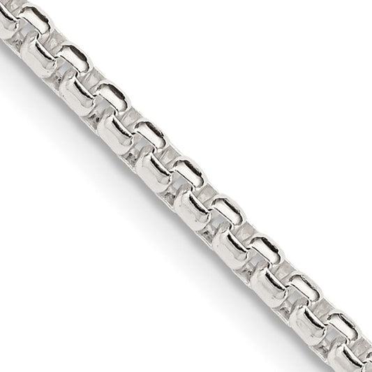 Sterling Silver  Round Box Chain