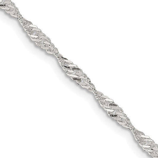 Sterling Silver Singapore Chain